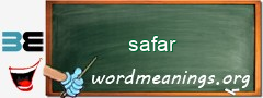 WordMeaning blackboard for safar